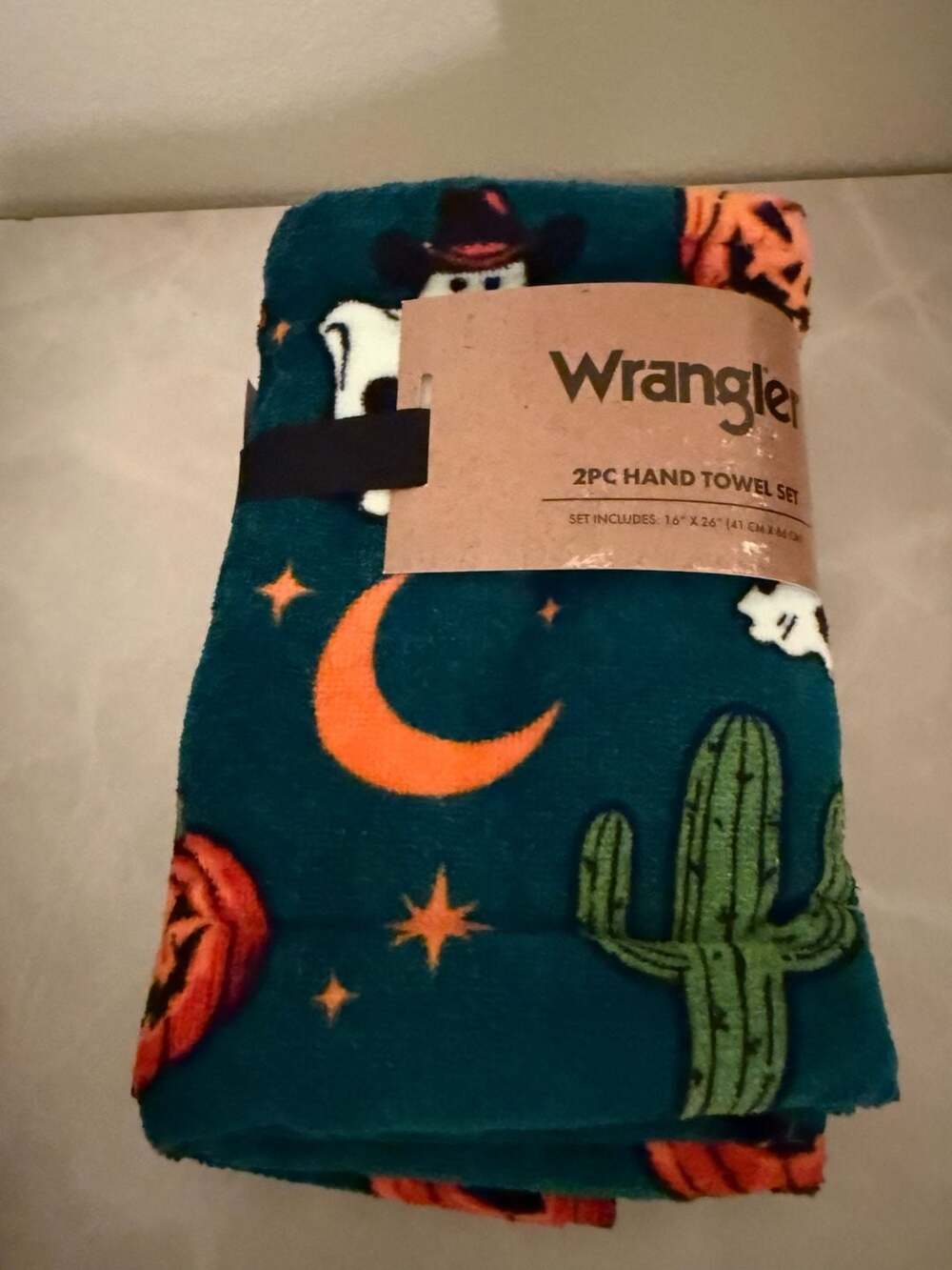 Wrangler 2pc Hand Towel Set 16 X 26 Halloween Ghost